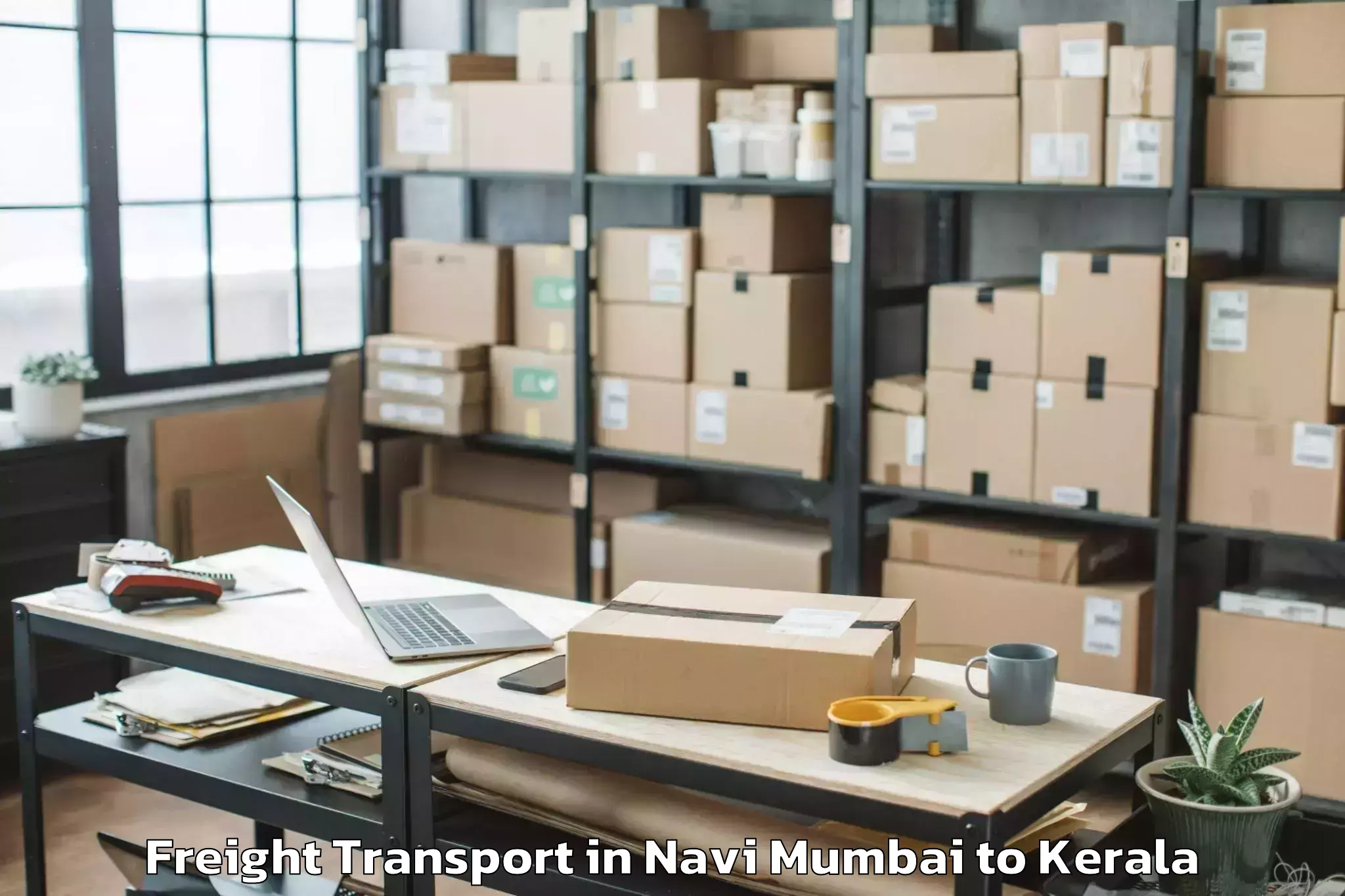 Trusted Navi Mumbai to Thiruvananthapuram Freight Transport